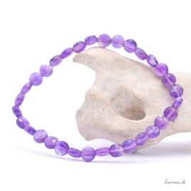 Armband Amethyst Scheibe 6mm - Facetten