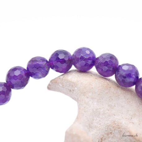 Bracelet Améthyste 8mm - Facettes