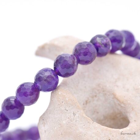 Bracelet Améthyste 8mm - Facettes