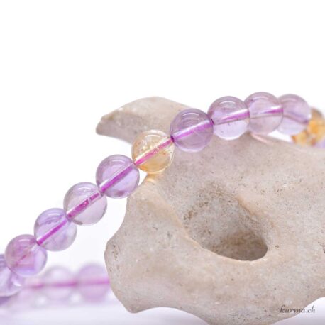 Amethyst und Citrin Armband 8mm
