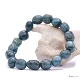 9-11mm Blue Apatite-Petroleum Bracelet - Rolled Stone