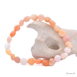 Botswana Carnelian Agate nuggets bracelet 6x10mm