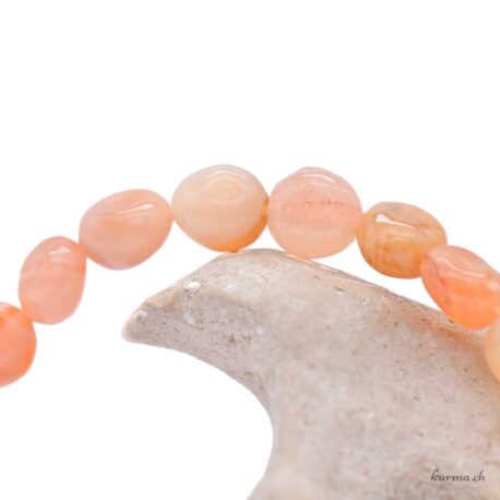 Karneol Achat Botswana Nuggets Armband 6x10mm