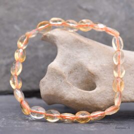 Bracciale ovale Citrino 5x8 mm - Sfaccettato