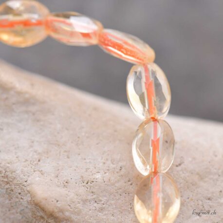 Bracciale ovale Citrino 5x8 mm - Sfaccettato