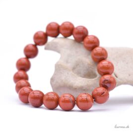 Roter Jaspis Armband 10.5mm