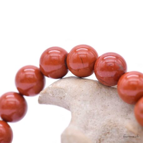 Roter Jaspis Armband 10.5mm