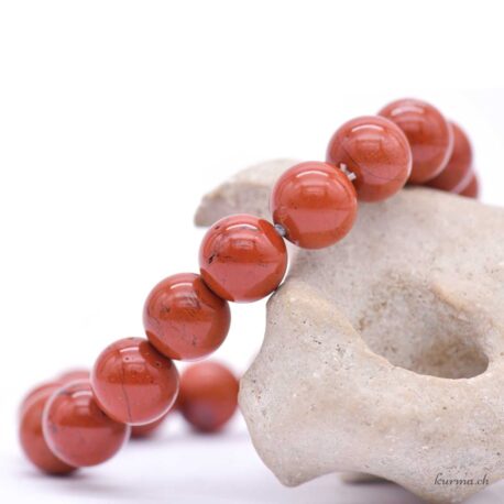 Roter Jaspis Armband 10.5mm
