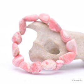 Bracelet Rhodochrosite 10x15mm - Pierre roulée