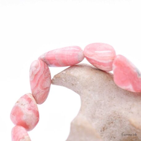 Bracciale in rodocrosite 10x15mm - pietra burattata