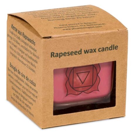 Bougie parfumée en cire de colza - 1ème chakra