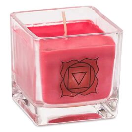Bougie parfumée en cire de colza - 1ème chakra
