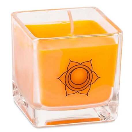 Candela profumata in cera di colza - 2° chakra