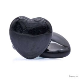 Coeur Tourmaline noire 3.8cm - N°19029 • coeur no 2 2 Coeur Tourmaline noire 3.8cm