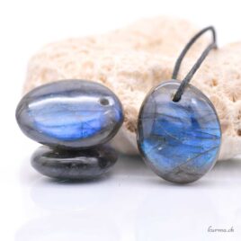 Labradorite ovale - AA - Pendentif en pierre percée
