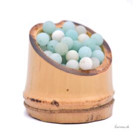 Amazonite mate - Perles 6.5mm
