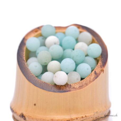 Amazonite matte - 6.5mm beads