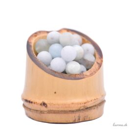 Aigue-marine mate - Perles 8-8.5mm