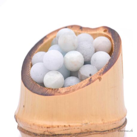 Matt aquamarine - Beads 8-8.5mm