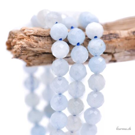 Aigue-marine - Perles 6mm facette