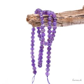 Améthyste - Perles 4.5mm - Facettes