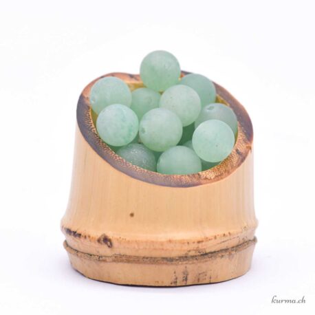 Aventurine verte mate - Perles 10-10.5mm