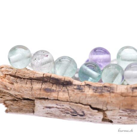 Regenbogen Fluorit - Perlen 6,5-7mm