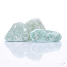 Aventurine verte arrondie - Pierre brute de poche - Taille S