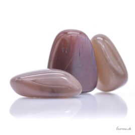 Schokoladenmondstein - Trommelstein - Größe M