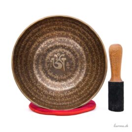 Campana tibetana incisa - Om Mantra - 27 cm