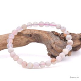 Bracciale in agata ciliegio opaca 6 mm