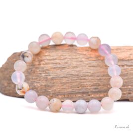 Bracciale in agata fiori di ciliegio 8,5 mm