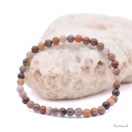 Fossil Agate Bracelet 4-4.5mm