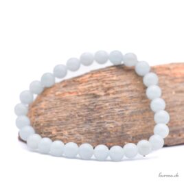 Bracelet Aigue-marine 6-6.5mm
