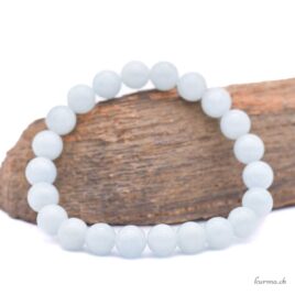 Bracelet Aigue-marine 8-8.5mm
