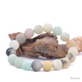 Armband Amazonit matt 10,5-11 mm – Mix – Nr. 19052