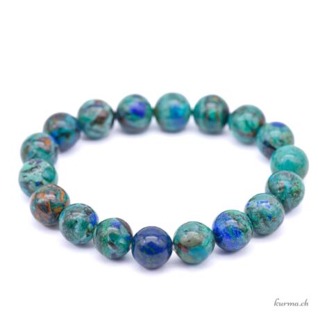 Bracciale Azurite-Malachite 10 mm