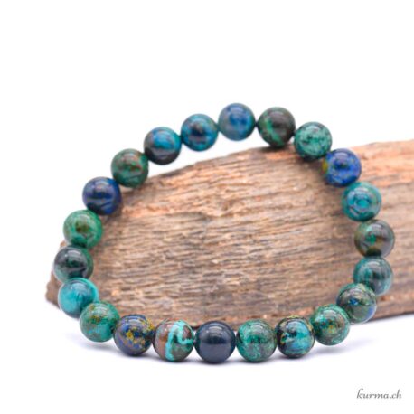 Bracciale Azurite-Malachite 8,5 mm