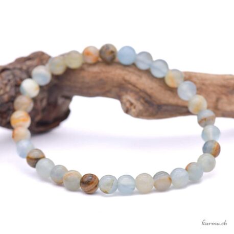 Armband aus blauem Calcit 6-6,5 mm