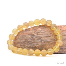 Bracciale Fluorite gialla 8-8,5 mm