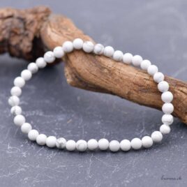 Armband aus Magnesit „Howlite“ 4,5 mm