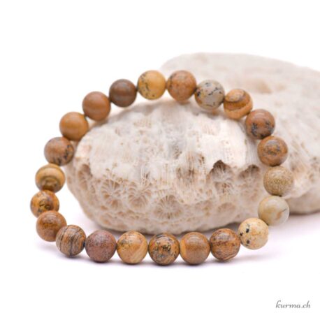 Armband aus Landschaftsjaspis 8-8,5 mm