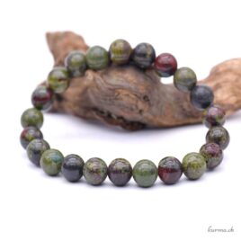 Bracciale in diaspro sangue di drago 8,5 mm