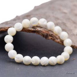 Armband aus Zuchtperlen – 10 mm – Weiß