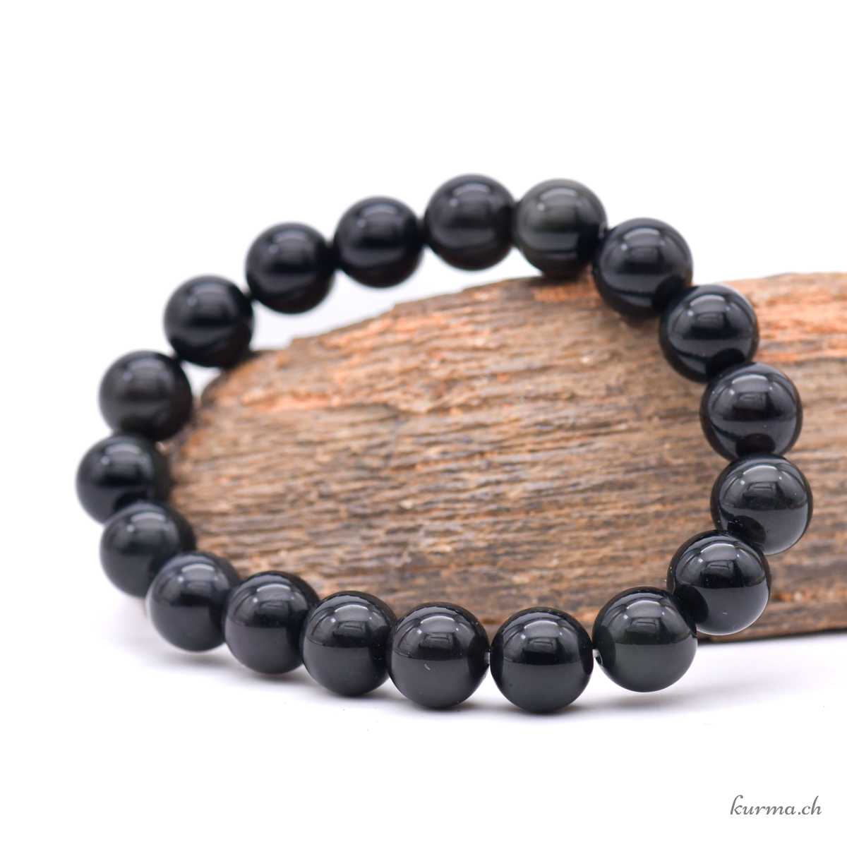 Bracelet Obsidienne arc-en-ciel 10-10.5mm Regenbogen-Obsidian-Armband 10-10.5mm