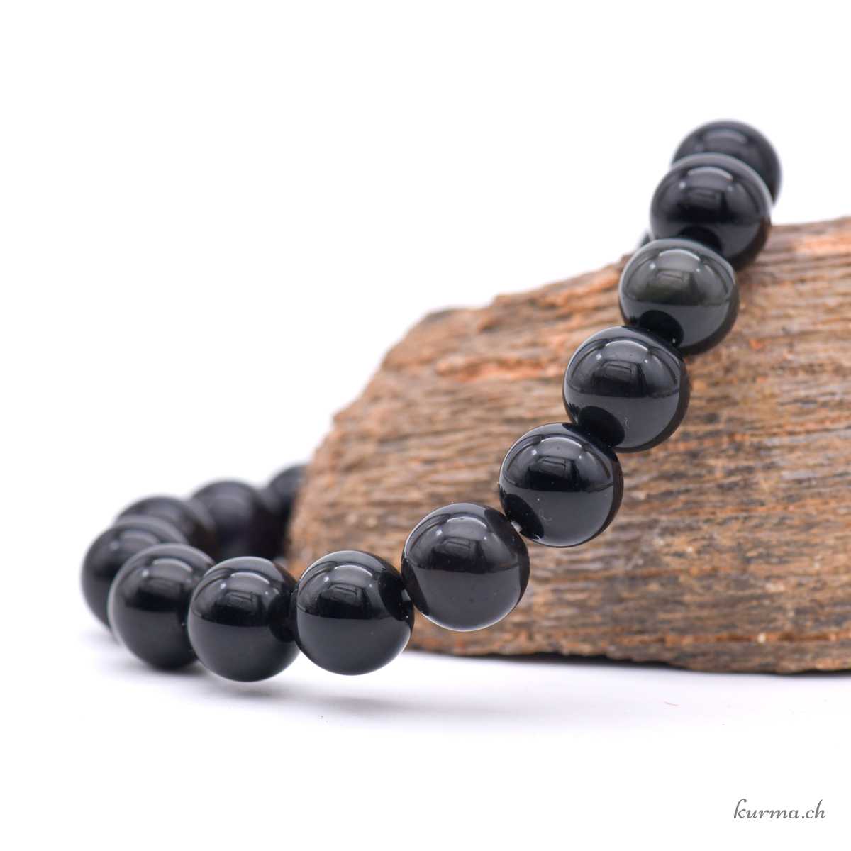 Bracelet Obsidienne arc-en-ciel 10-10.5mm Regenbogen-Obsidian-Armband 10-10.5mm