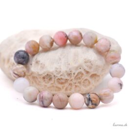 Bracelet Opale des Andes rose 10-10.5mm