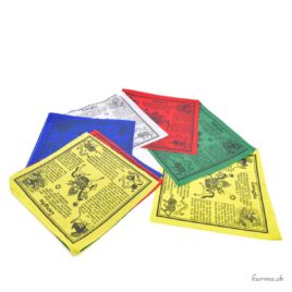 Gebetsfahnen – Gottheit – Lungta – 20 cm x 20 cm x 210 cm