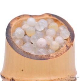 Agate cerise - Perles 6mm