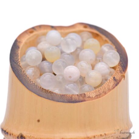 Agate cerise - Perles 6mm